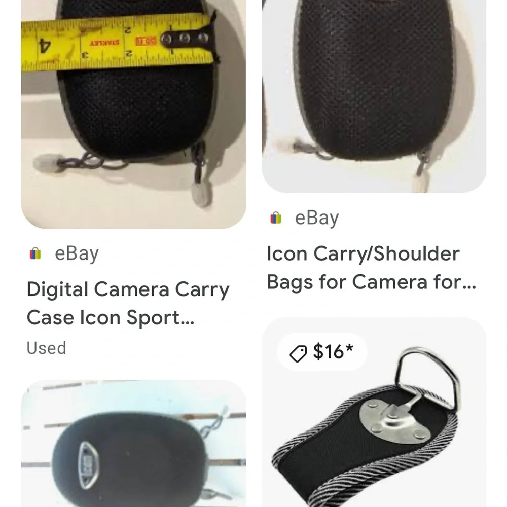 Digital Camera Hard Carry Case Icon Sport Black